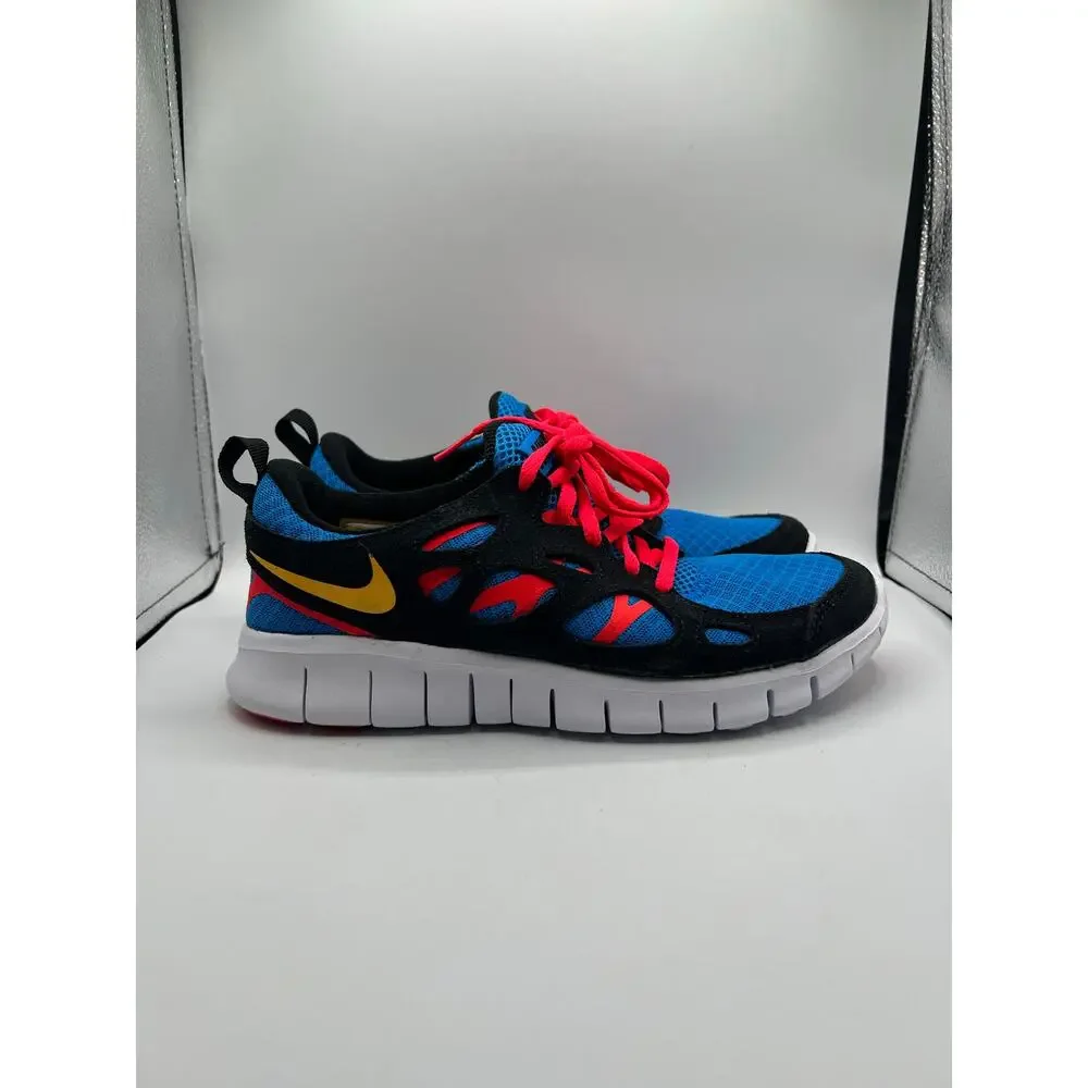 Nike Free RN 2 GS “Black Multi” size 6y/7.5 women’s